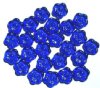 25 15mm Transparent Sapphire Flower Beads